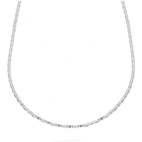 collana a catena piena in oro bianco 9 kt