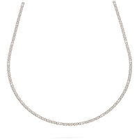 collana a catena piena in oro bianco 9 kt