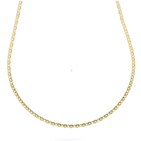 collana a catena piena in oro giallo 9 kt
