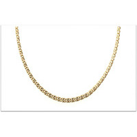 collana a catena uomo vuota in oro 18 kt