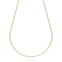collana a catena uomo vuota in oro giallo 18 kt