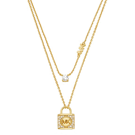 Collana a due fili con centrale Michael Kors 