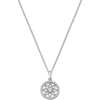 collana amen in aregnto con fiore della vita 