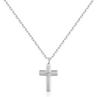 collana brosway in acciaio316l a forma di croce
