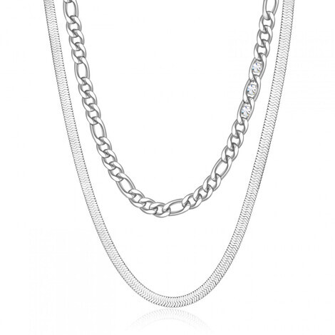 Collana in acciaio con cristalli Brosway Syphonia BYM162