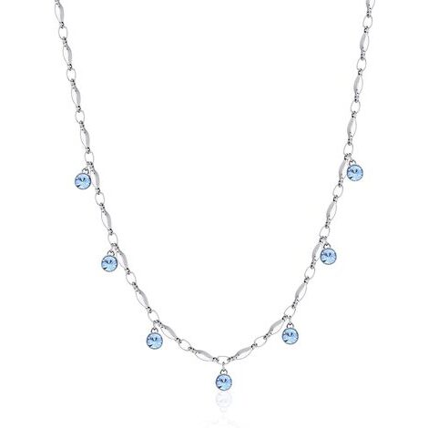 Collana Brosway Ikebana Oro Rosa – Acciaio 316L Con Cristalli Swarovski E Pendente Fiore - 5