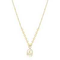 collana brosway in acciaio316l gold con luna