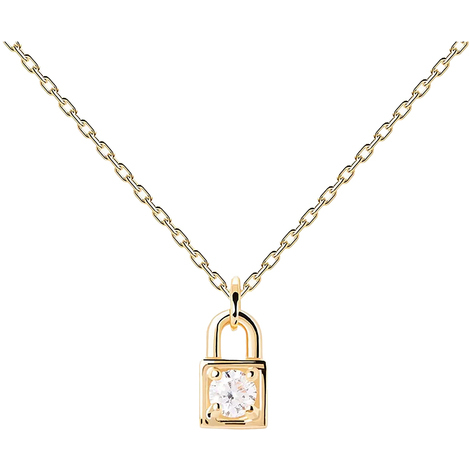 Collana catena e lucchetto Pdpaola New Essentials