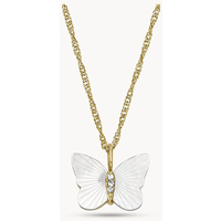 collana charm a forma di farfalla fossil jewelry