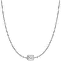 collana chocker in argento925 con centrale bianco