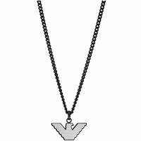 collana con centrale emporio armani eagle logo