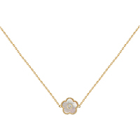 collana con fiore in argento da donna jl 