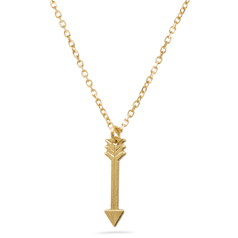 Collana con freccia in oro 18 kt
