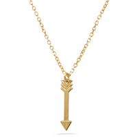 collana con freccia in oro 18 kt