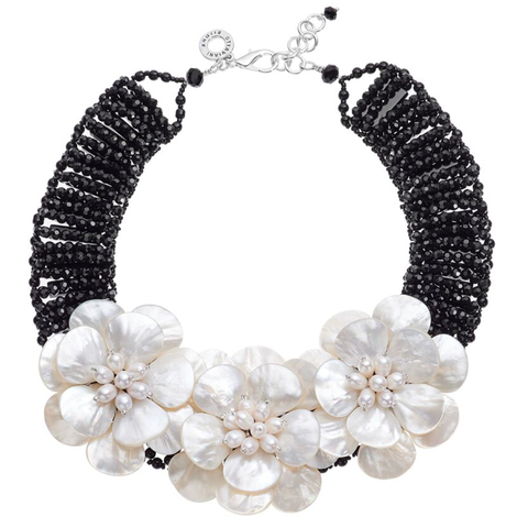 Collana con madreperla e cristalli Ottaviani 