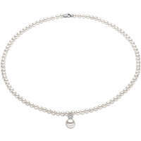 collana con perle in oro bianco di comete da donna fwq 122