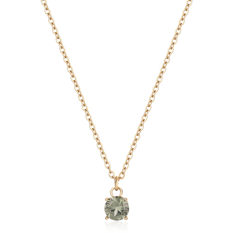 Collana con zircone centrale verde S'Agapò