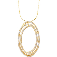 collana da donna con centrale e pietre jl 