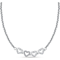 collana da donna con cuori in acciaio morellato