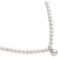 collana da donna di comete in oro bianco e perle fwq 127