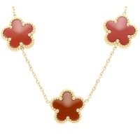 collana da donna in acciaio con fiori freddy 