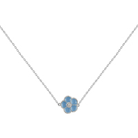 collana da donna in argento con fiore jl