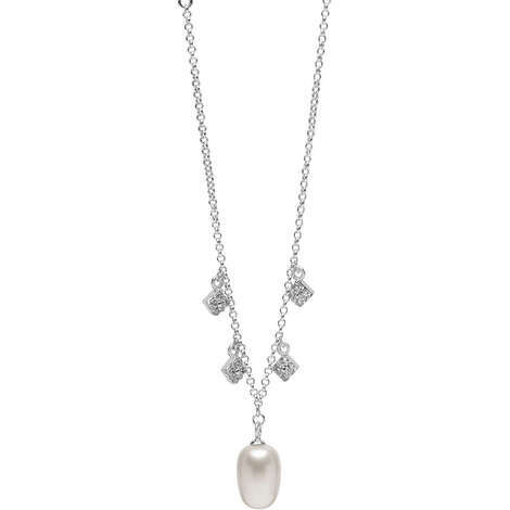 Collana Da Donna In Argento Di Ambrosia Con Perla