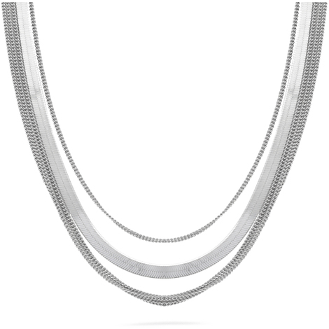 Collana da donna multifilo in argento 925