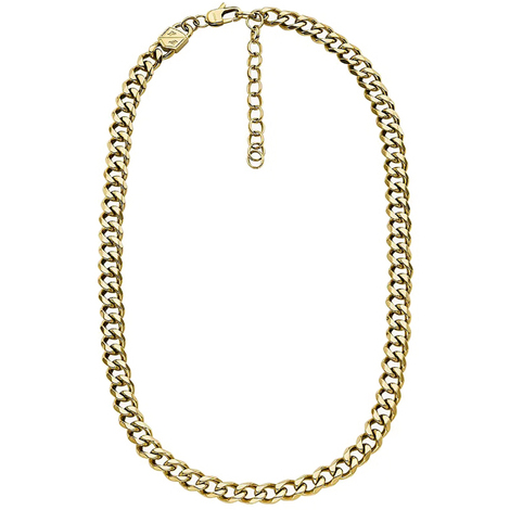 Collana da uomo a catena in acciaio Fossil JF04612710