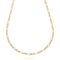 collana da uomo a catena vuota in oro giallo 9 kt