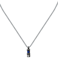 collana da uomo in acciaio con centrale maserati 