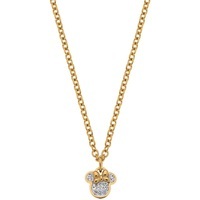 collana disney in acciaio gold con cristalli