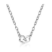 collana donna a catena con cuori ops endless love