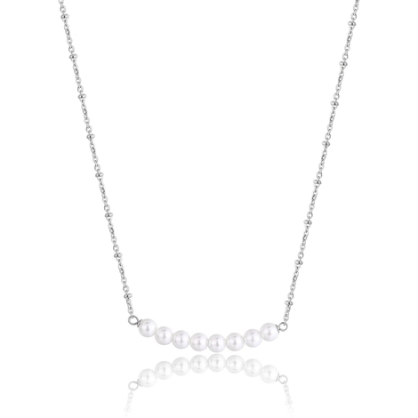 Collana donna a catena con perle centrali S'Agapò