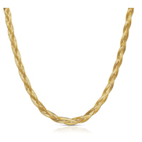 collana donna a maglia intrecciata ops silky twist