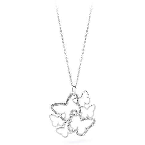 Collana infinito Brosway in acciaio e cristalli BBN10