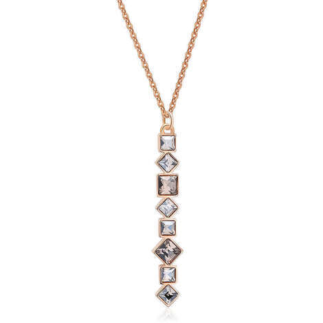 Collana Brosway in acciaio316L con cristalli rose BYM113