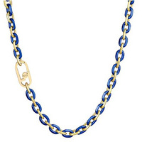 collana donna in acciaio blu liujo funny colors
