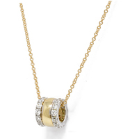 collana donna in argento 925 gold con centrale 