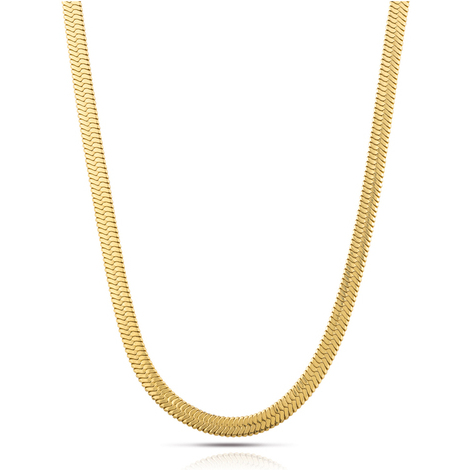 Collana donna maglia piatta in acciaio Ops Silky