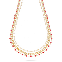 collana evita in ottone multifilo