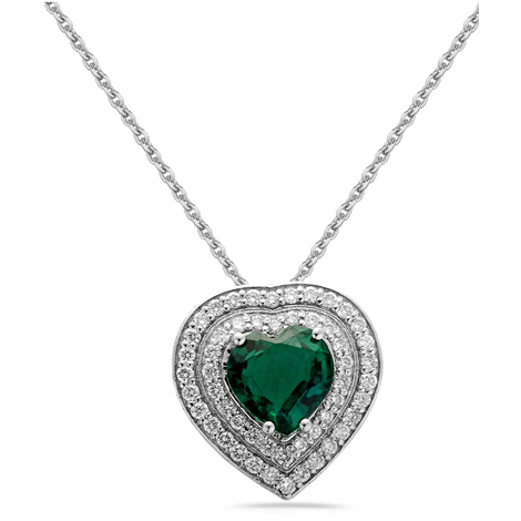 Collana girocollo cuore Eureka