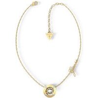 collana guess solitaire in acciaio gold