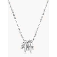 collana in acciaio argento con centrale brosway 