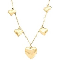 collana in acciaio con cuori pendenti freddy