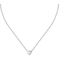 collana in acciaio la petite story con cuore