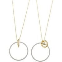 collana in argento925 con cerchio pendente