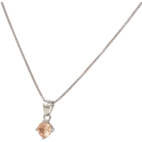 Collana in argento925 con cristallo punto luce