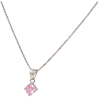 collana in argento925 con cristallo punto luce