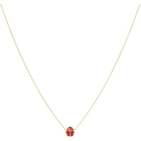 collana in oro9kt con coccinella